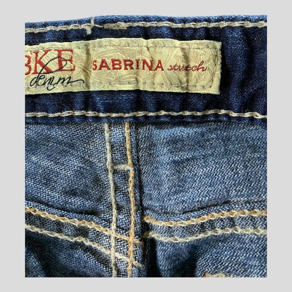 BKE Sabrina Jeans Womens 29x31.5 Stretch Bootcut Dark Wash Denim (Tag 29x33.5) - Picture 4 of 14